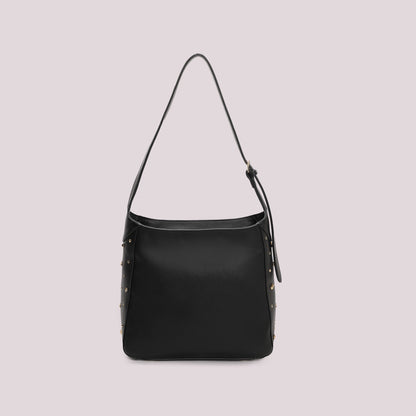 BORSA A SPALLA CON APPLICAZIONI COLORATE