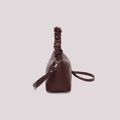 BORSA A BRACCIO MORBIDA TRAPUNTATA