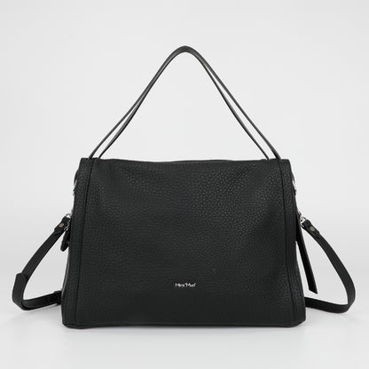 BORSA A SPALLA CON DOPPIO MANICO E CINTURINO