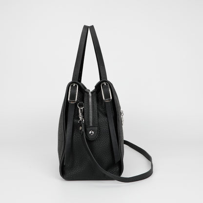 BORSA A SPALLA CON DOPPIO MANICO E CINTURINO