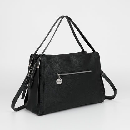 BORSA A SPALLA CON DOPPIO MANICO E CINTURINO