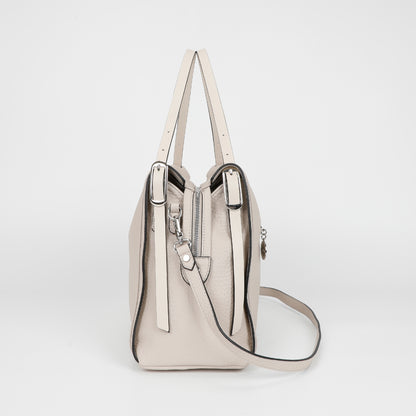 BORSA A SPALLA CON DOPPIO MANICO E CINTURINO