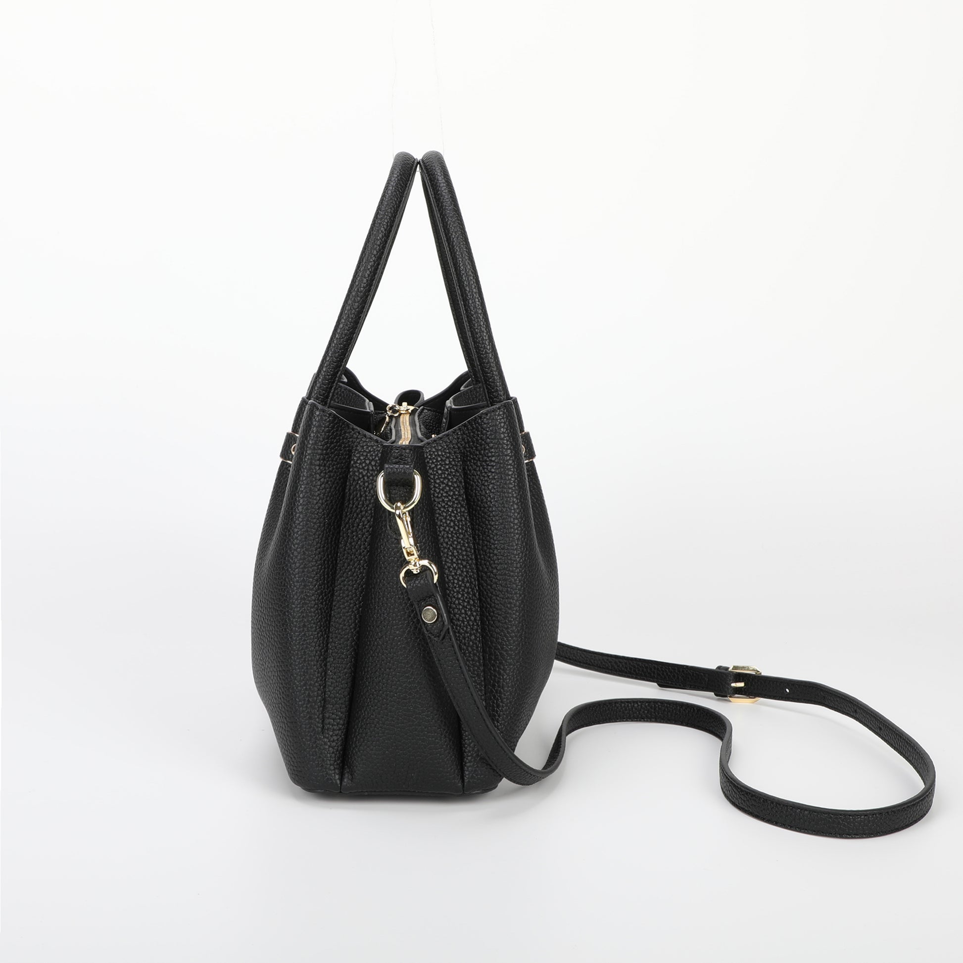 BORSA A MANO CON RIFINITURE IN TINTA