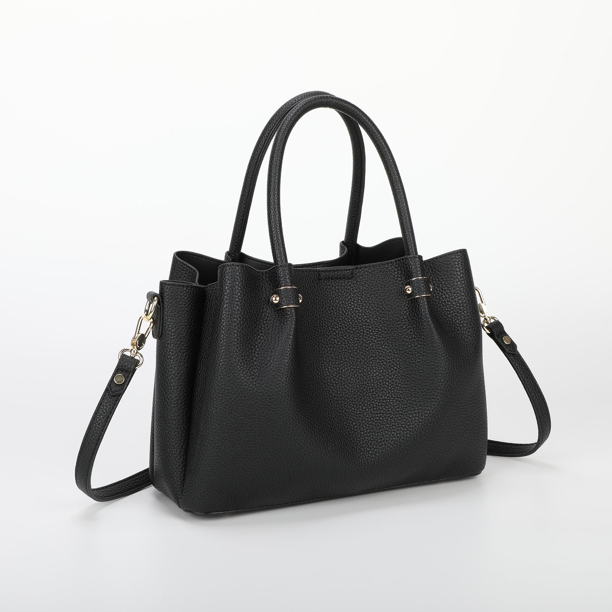 BORSA A MANO CON RIFINITURE IN TINTA