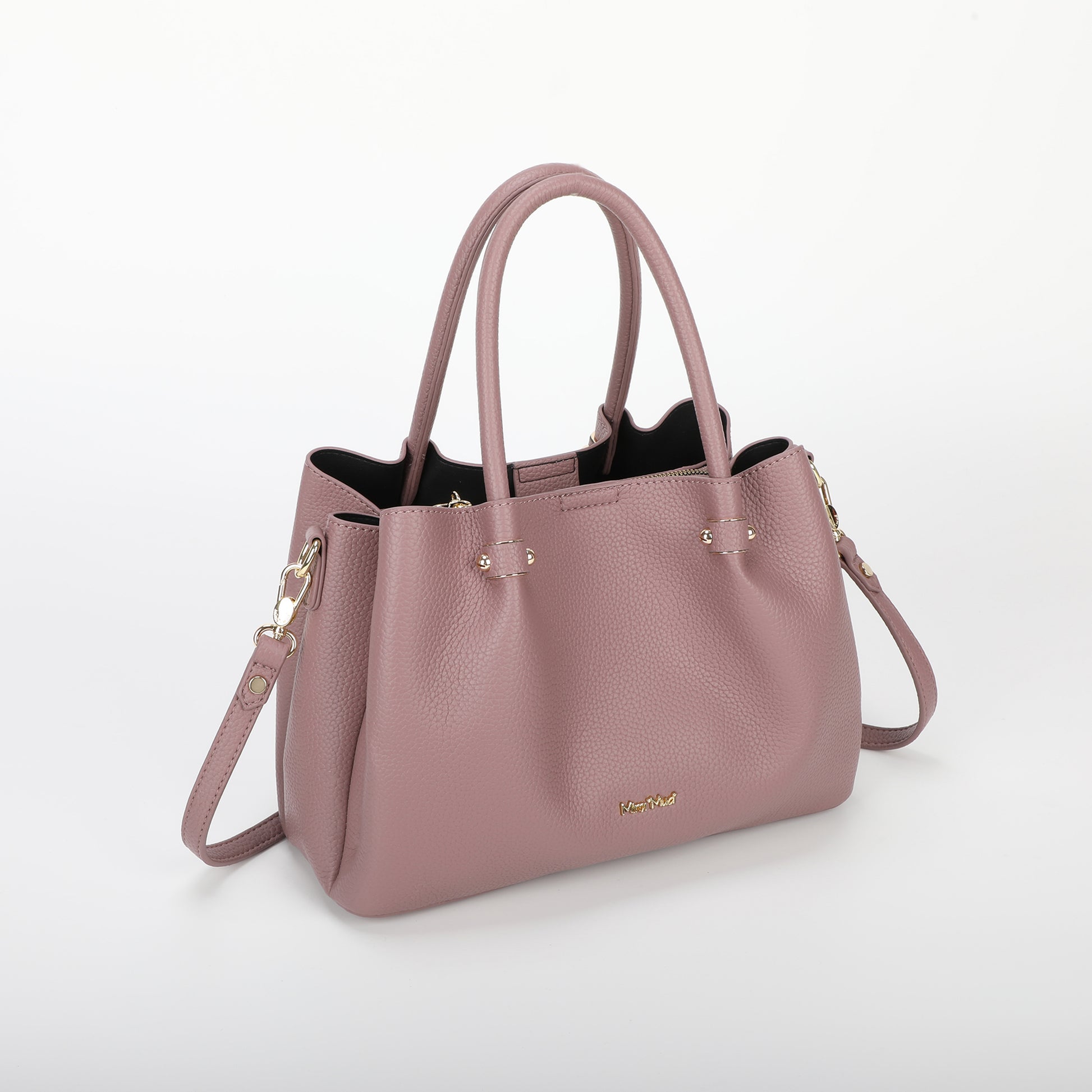 BORSA A MANO CON RIFINITURE IN TINTA