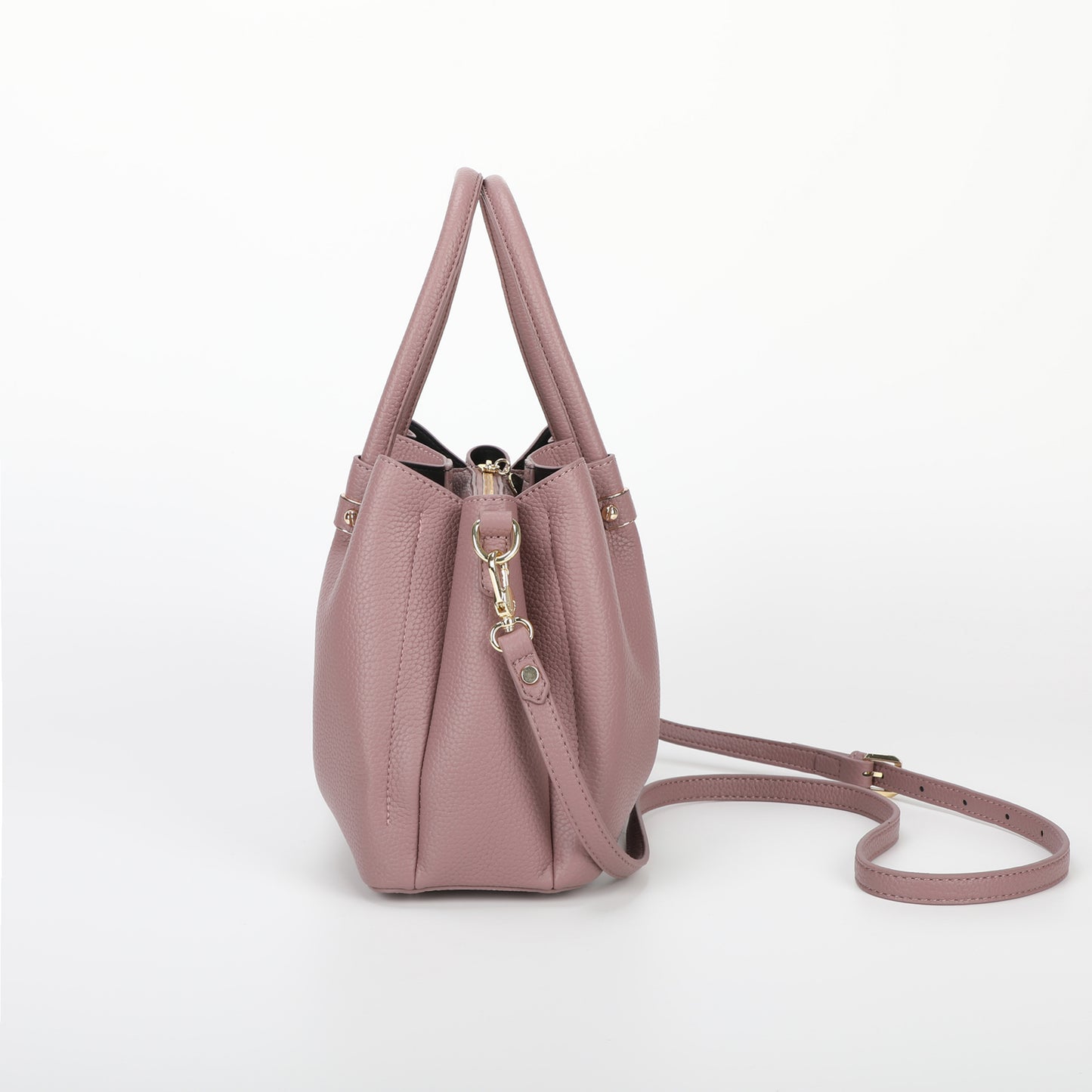 BORSA A MANO CON RIFINITURE IN TINTA