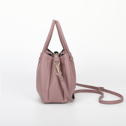 BORSA A MANO CON RIFINITURE IN TINTA