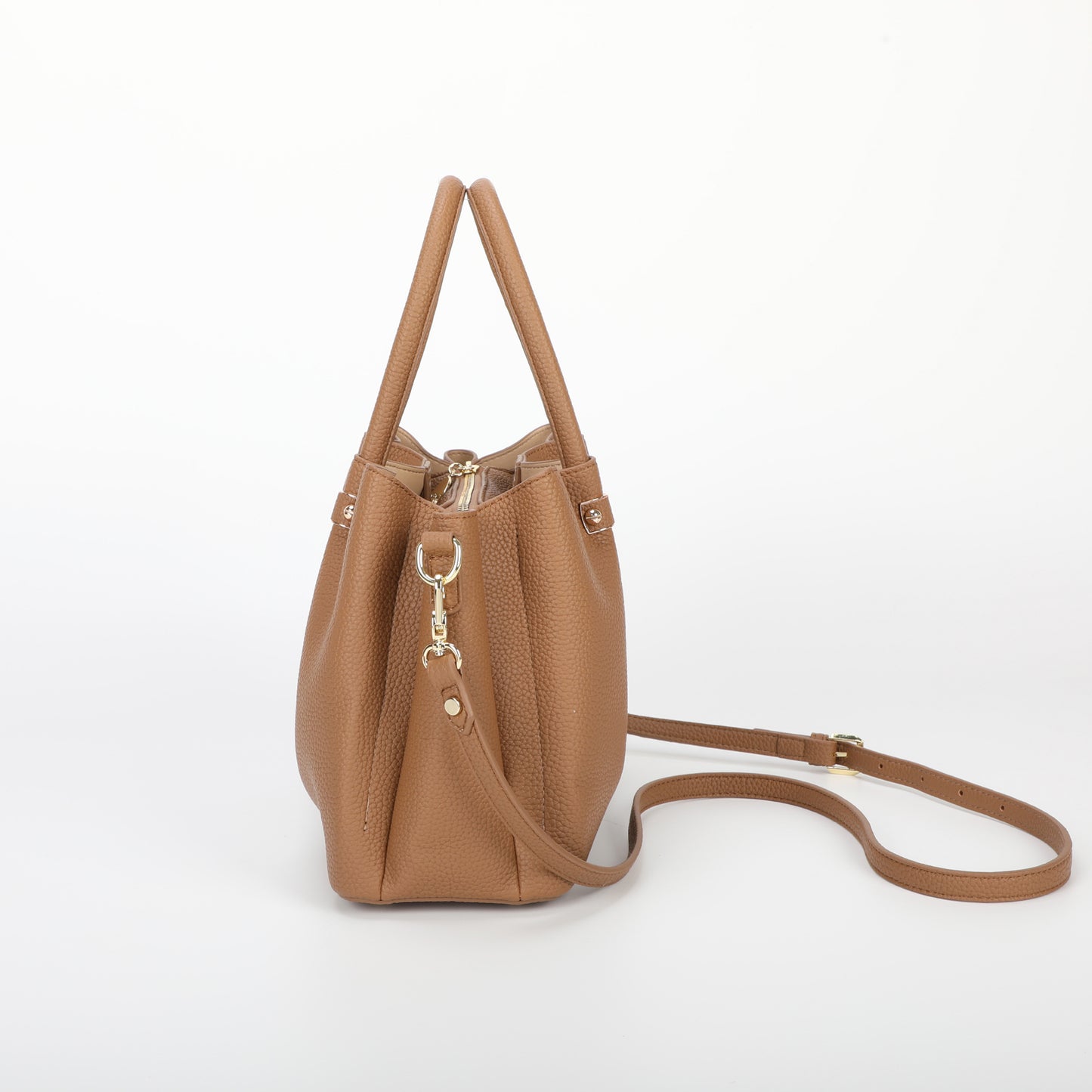 BORSA A MANO CON RIFINITURE IN TINTA