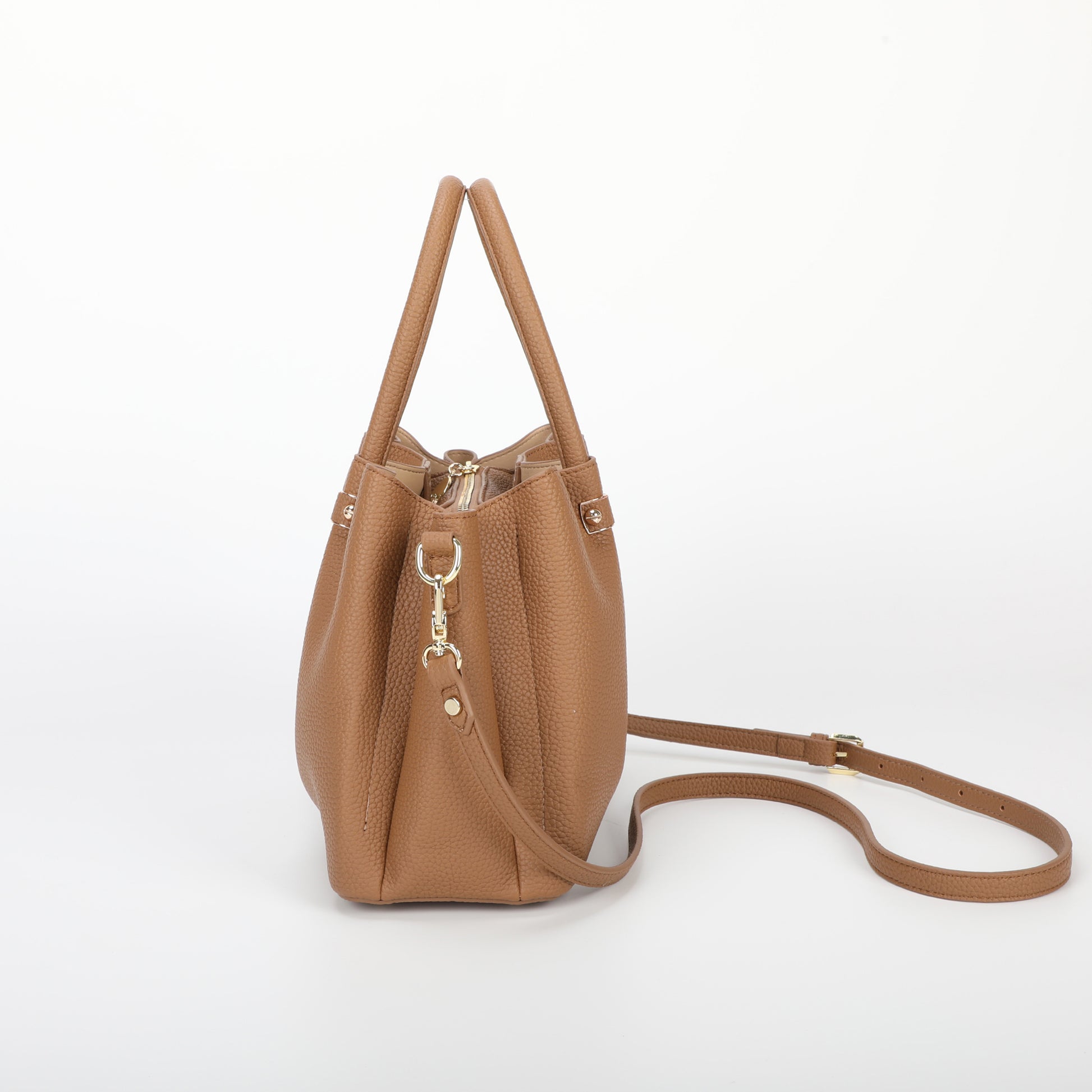 BORSA A MANO CON RIFINITURE IN TINTA