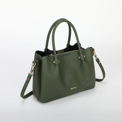 BORSA A MANO CON RIFINITURE IN TINTA
