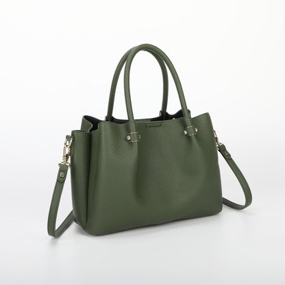 BORSA A MANO CON RIFINITURE IN TINTA