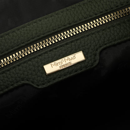 BORSA A MANO CON RIFINITURE IN TINTA