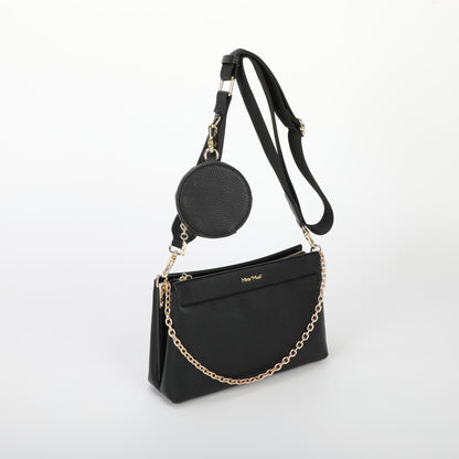 BORSA A TRACOLLA CON DETTAGLIO APPESO