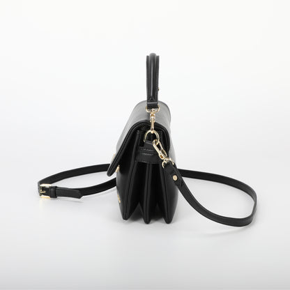 BORSA A TRACOLLA CON CHIUSURA TONDA ORO
