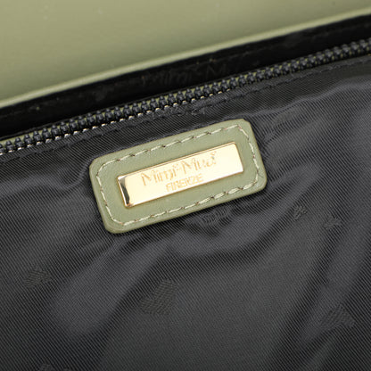 BORSA A TRACOLLA CON CHIUSURA TONDA ORO