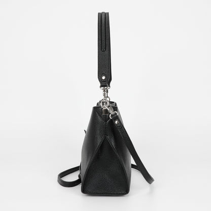 BORSA A SPALLA MEDIA CON BORDI NERI
