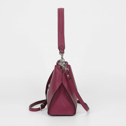 BORSA A SPALLA MEDIA CON BORDI NERI