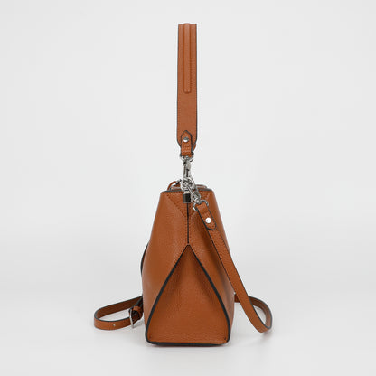 BORSA A SPALLA MEDIA CON BORDI NERI