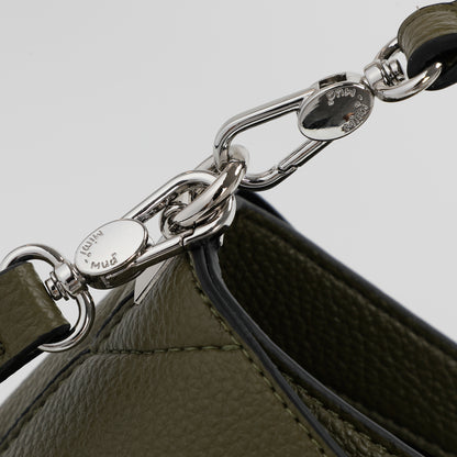 BORSA A SPALLA MEDIA CON BORDI NERI