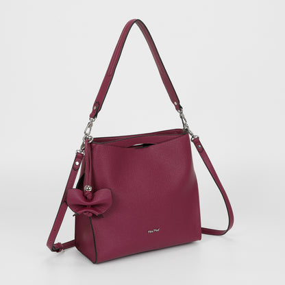 BORSA A SPALLA GRANDE CON BORDI NERI