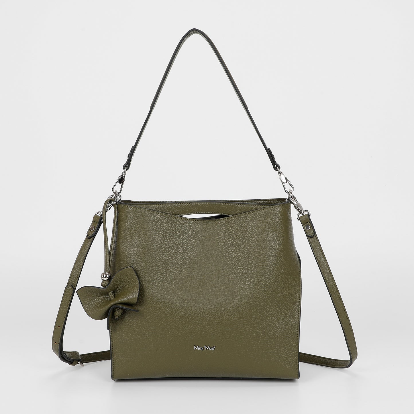 BORSA A SPALLA GRANDE CON BORDI NERI
