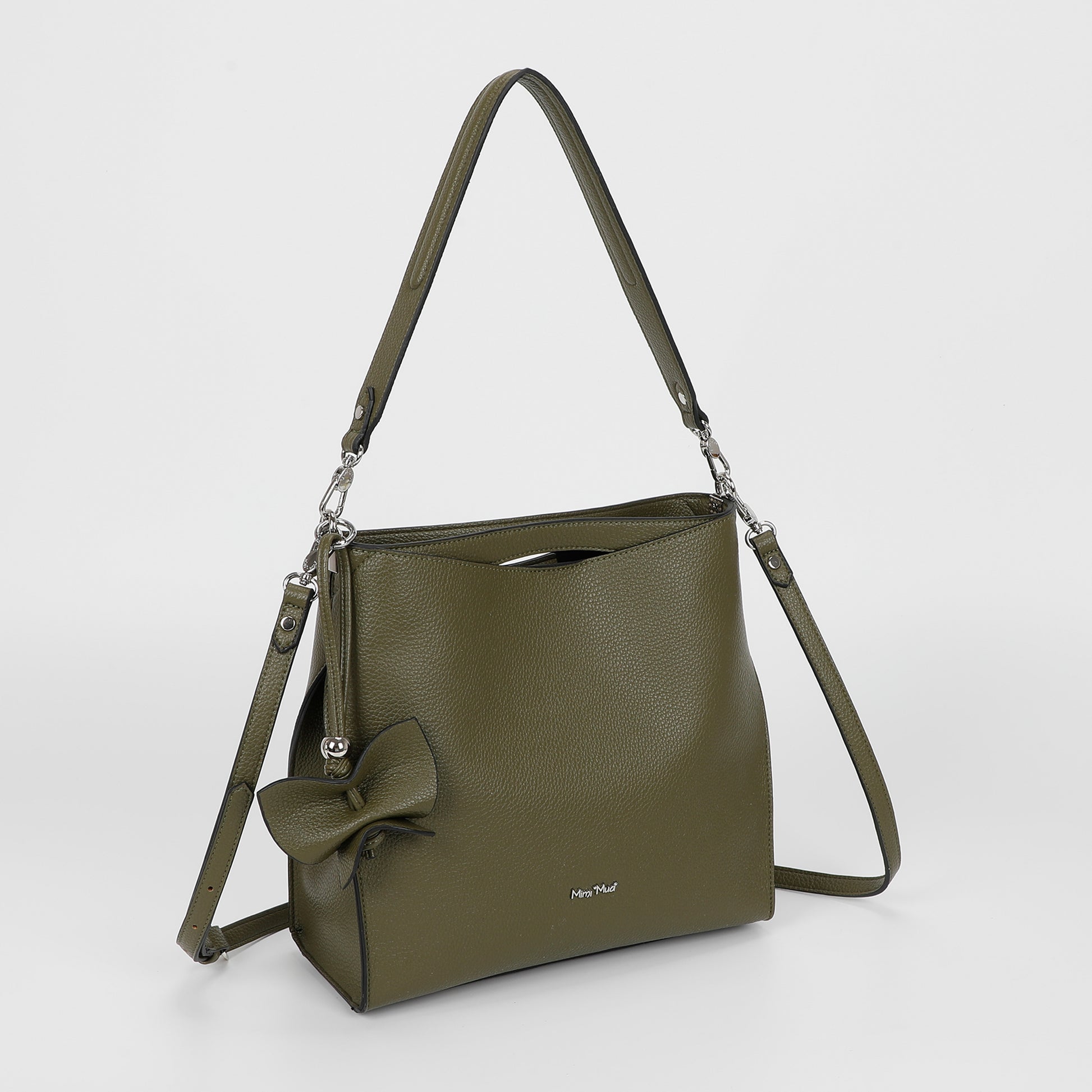 BORSA A SPALLA GRANDE CON BORDI NERI