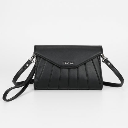 BORSA A TRACOLLA CON EFFETTO VENTAGLIO