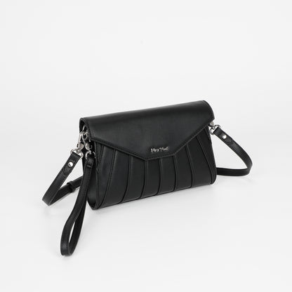 BORSA A TRACOLLA CON EFFETTO VENTAGLIO