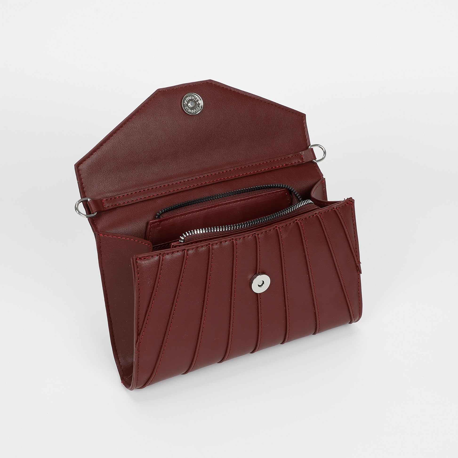 BORSA A TRACOLLA CON EFFETTO VENTAGLIO