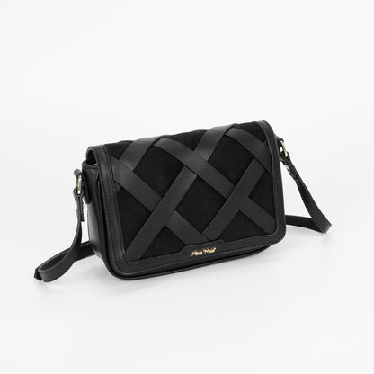 BORSA A TRACOLLA INTRECCIATA