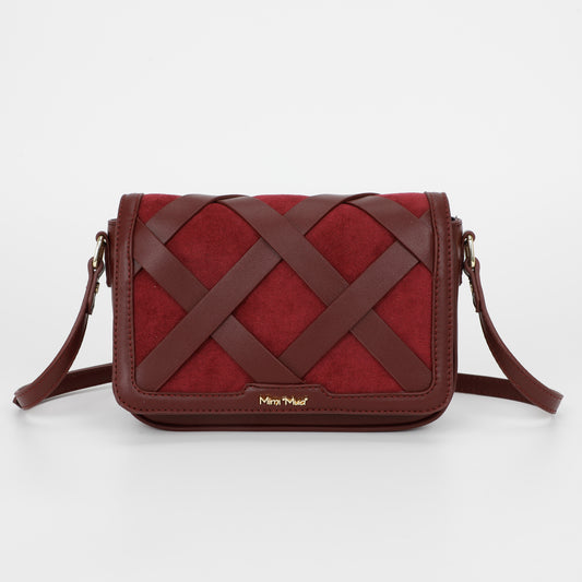 BORSA A TRACOLLA INTRECCIATA