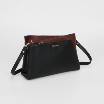 BORSA A TRACOLLA BICOLOR