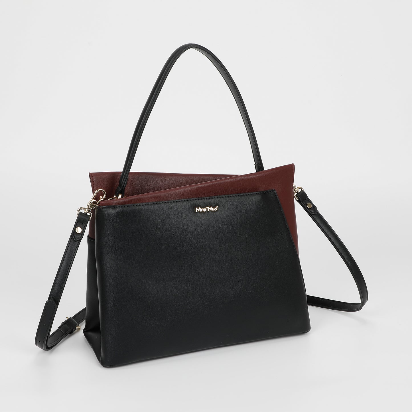 BORSA A SPALLA BICOLOR