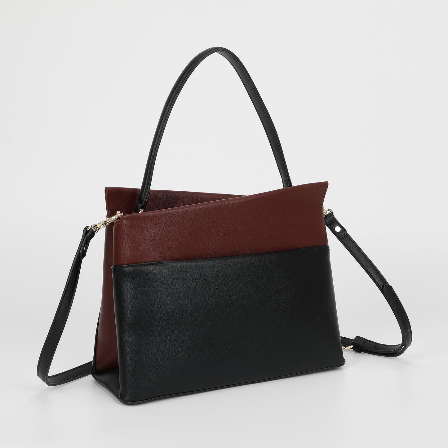 BORSA A SPALLA BICOLOR