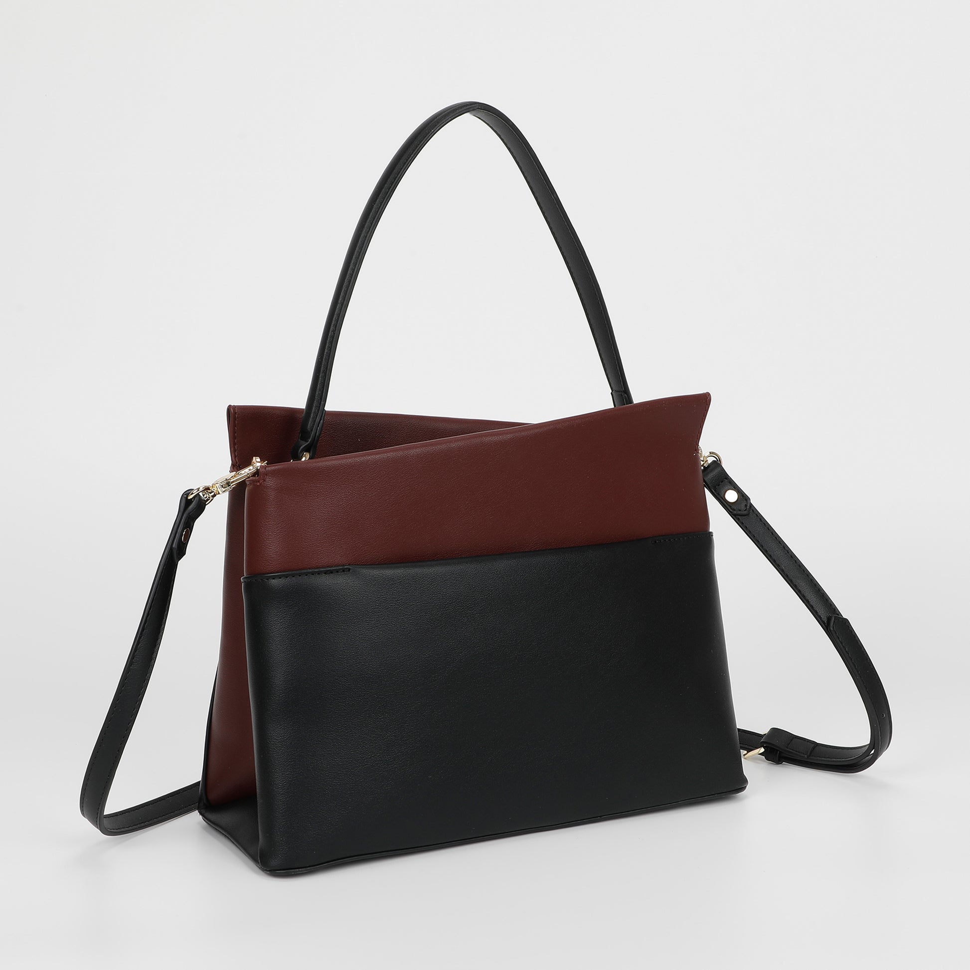 BORSA A SPALLA BICOLOR