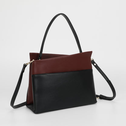 BORSA A SPALLA BICOLOR