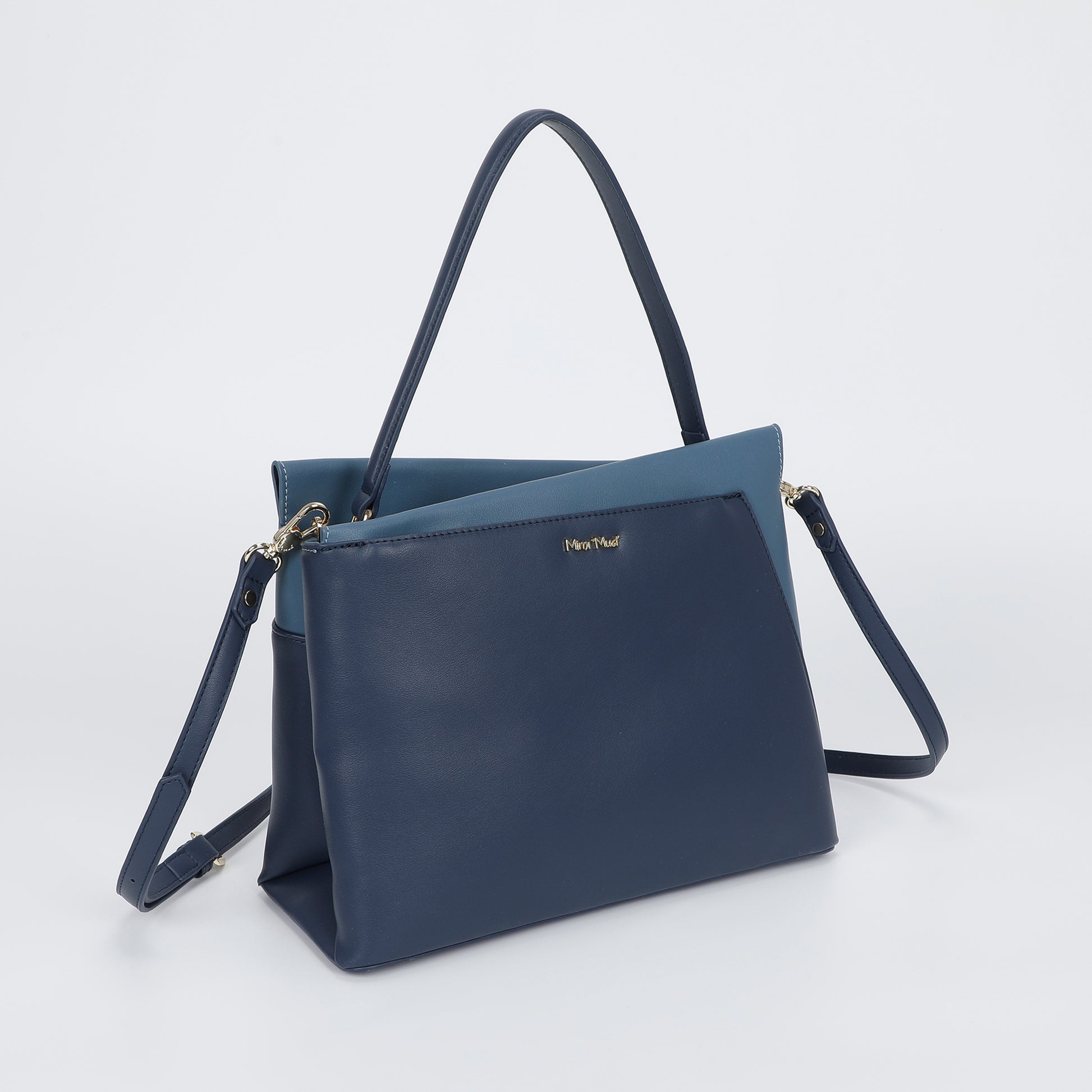 BORSA A SPALLA BICOLOR