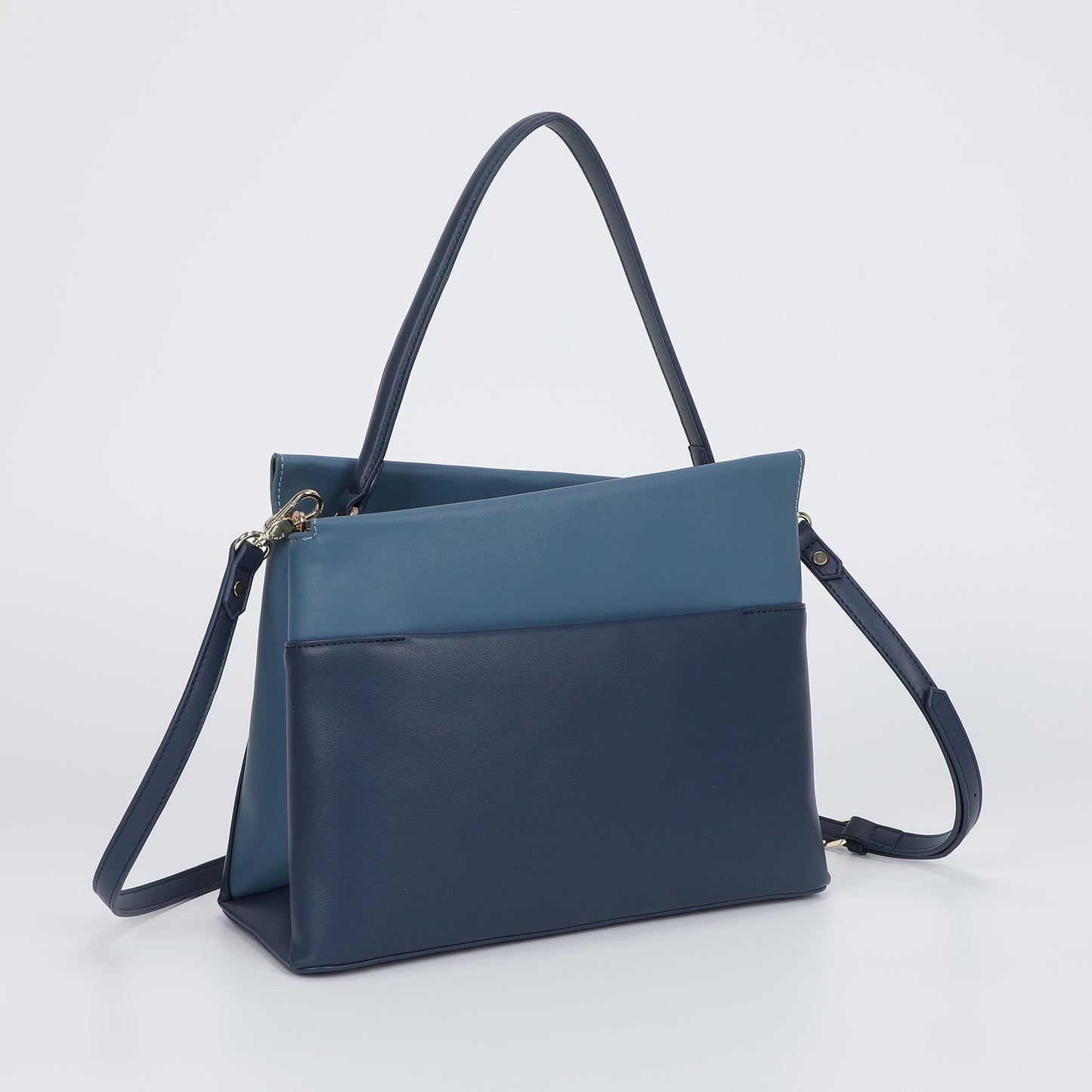 BORSA A SPALLA BICOLOR