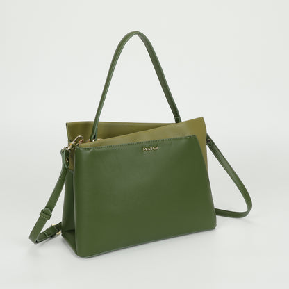 BORSA A SPALLA BICOLOR