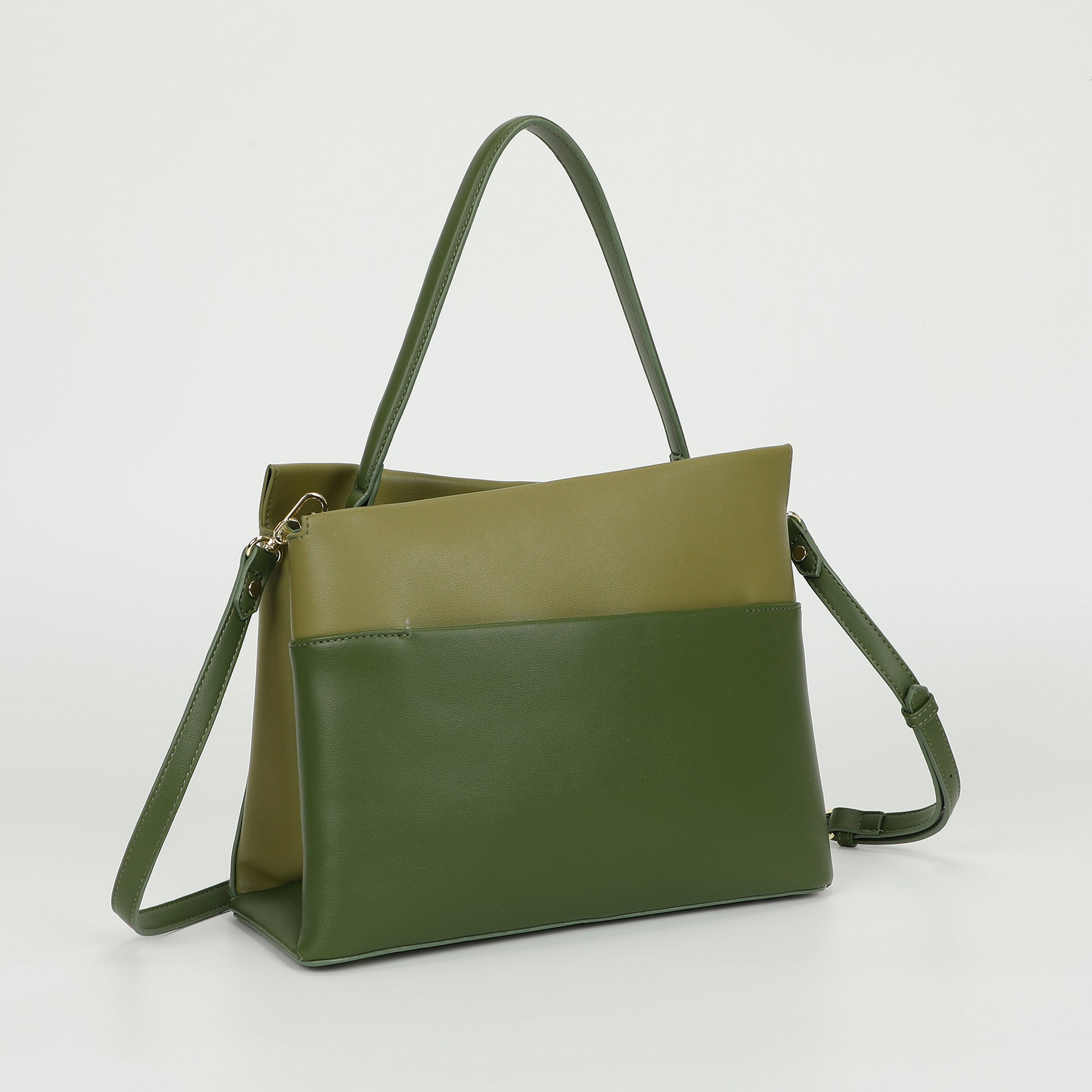 BORSA A SPALLA BICOLOR