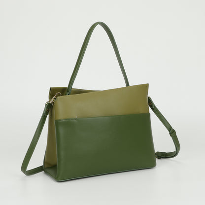 BORSA A SPALLA BICOLOR