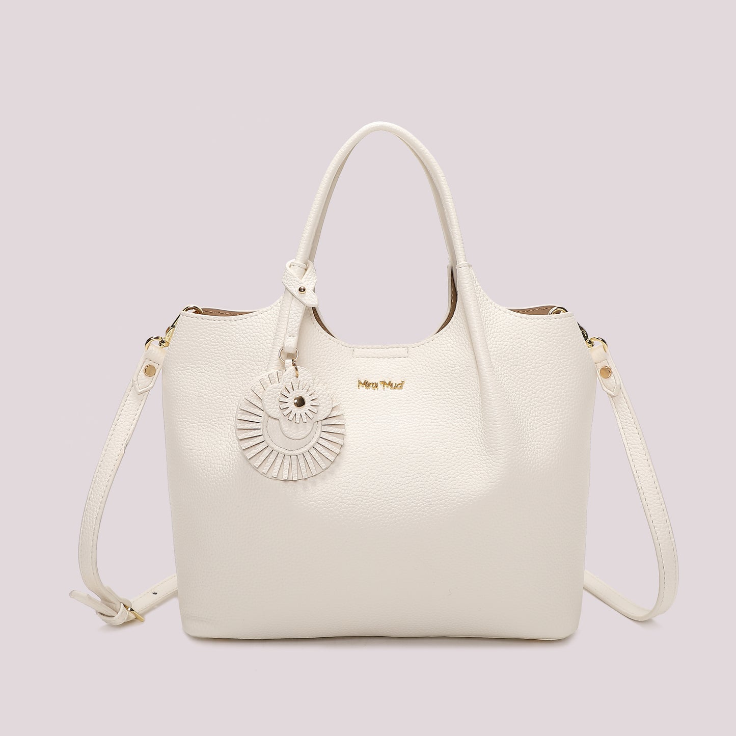 BORSA A MANO CON CHARM A FIORE