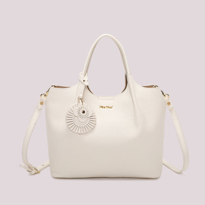 BORSA A MANO CON CHARM A FIORE