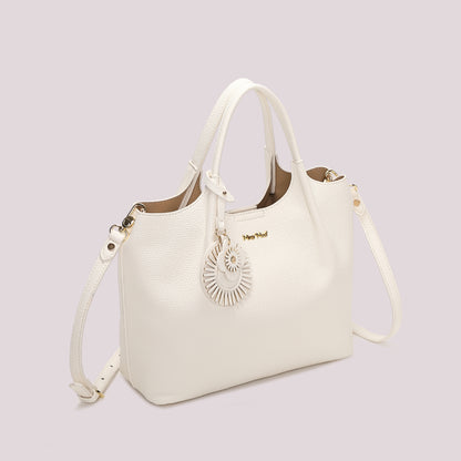 BORSA A MANO CON CHARM A FIORE