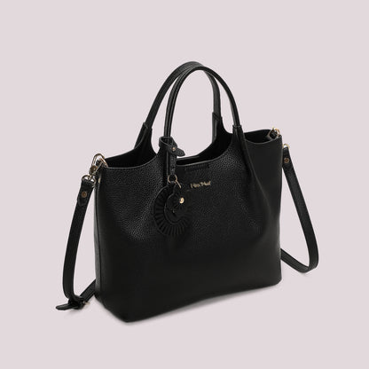 BORSA A MANO CON CHARM A FIORE