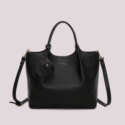 BORSA A MANO CON CHARM A FIORE