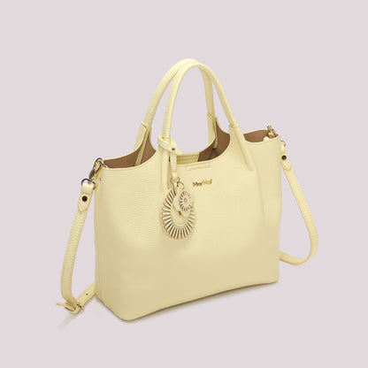 BORSA A MANO CON CHARM A FIORE