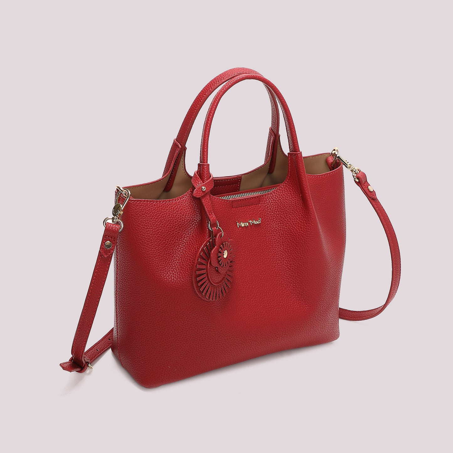 BORSA A MANO CON CHARM A FIORE