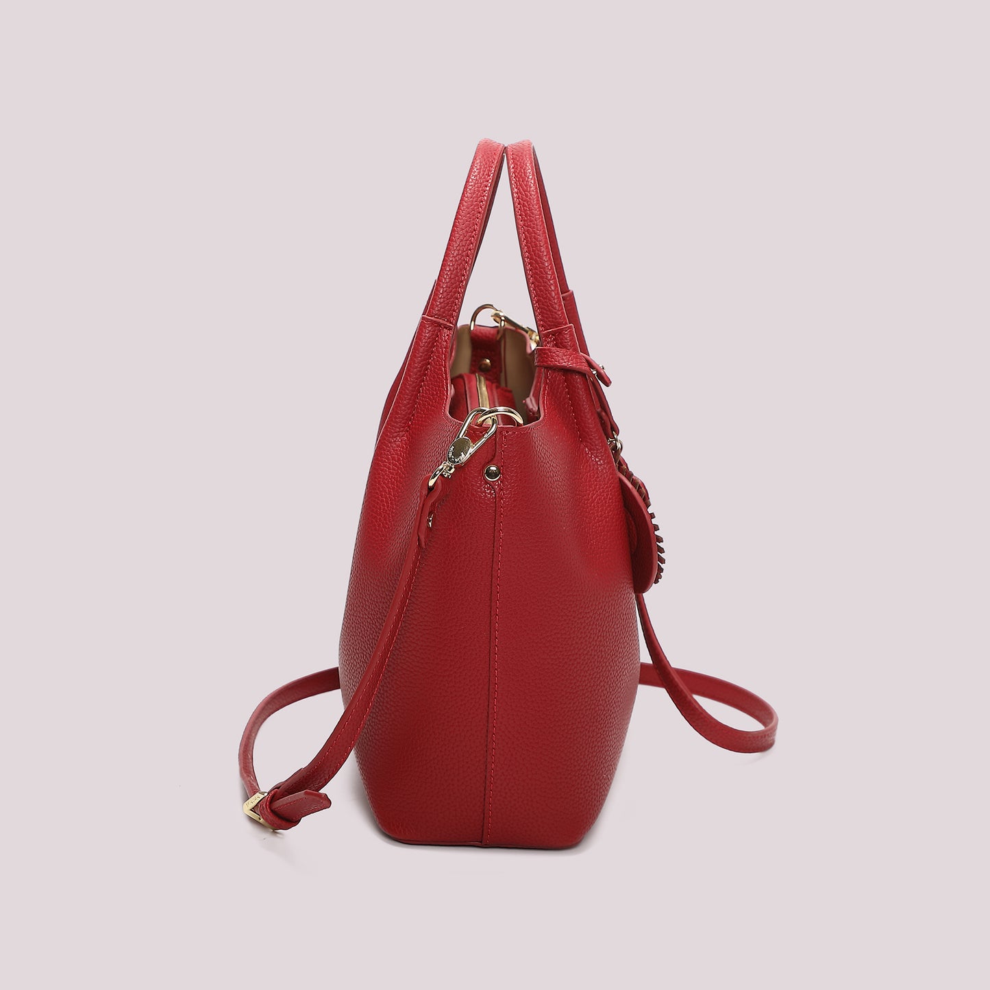 BORSA A MANO CON CHARM A FIORE