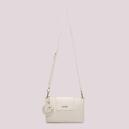 BORSA A TRACOLLA CON CHARM A FIORE